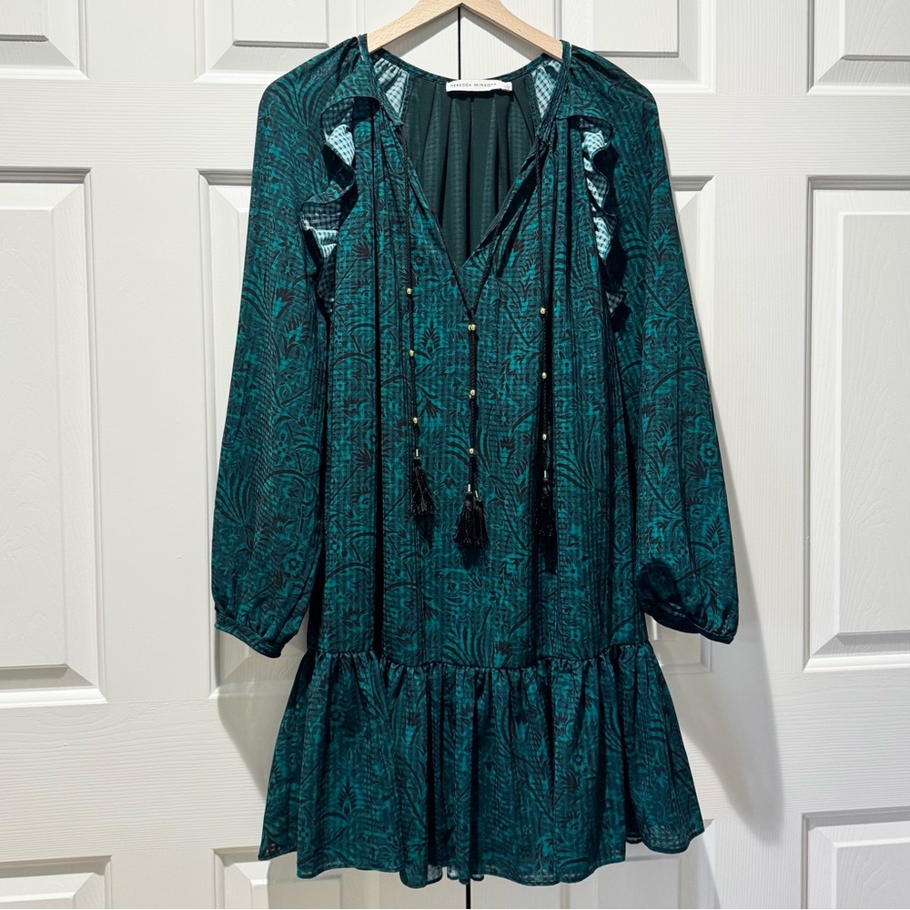NWOT Rebecca Minkoff Charlize Long-Sleeve Paisley Dress XL